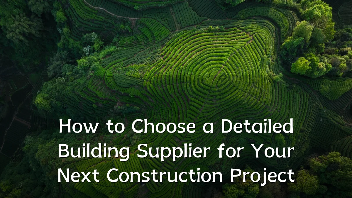 How to Choose a Detailed Building Supplier for Your Next Construction Project