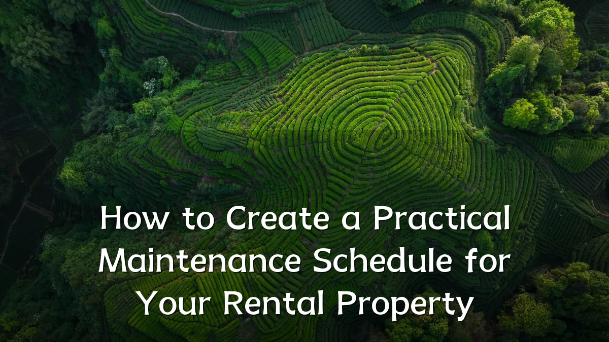 How to Create a Practical Maintenance Schedule for Your Rental Property