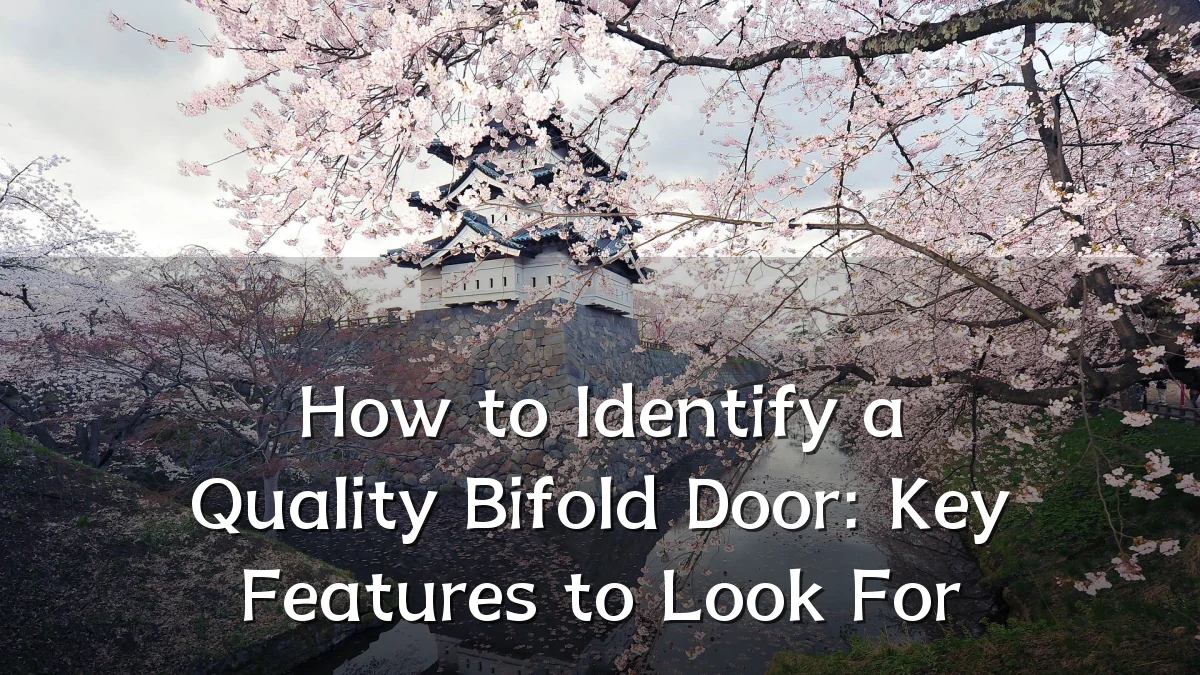 How to Identify a Quality Bifold Door: Key Features to Look For