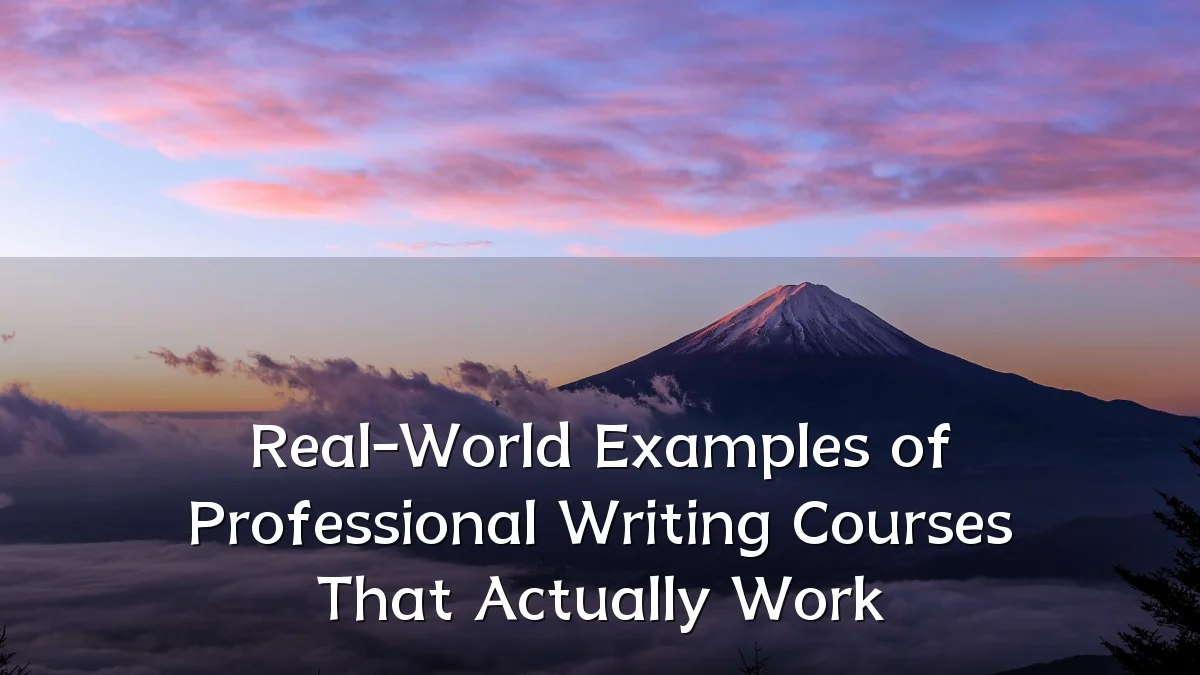 Real-World Examples of Professional Writing Courses That Actually Work
