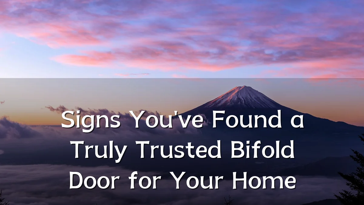 Signs You've Found a Truly Trusted Bifold Door for Your Home