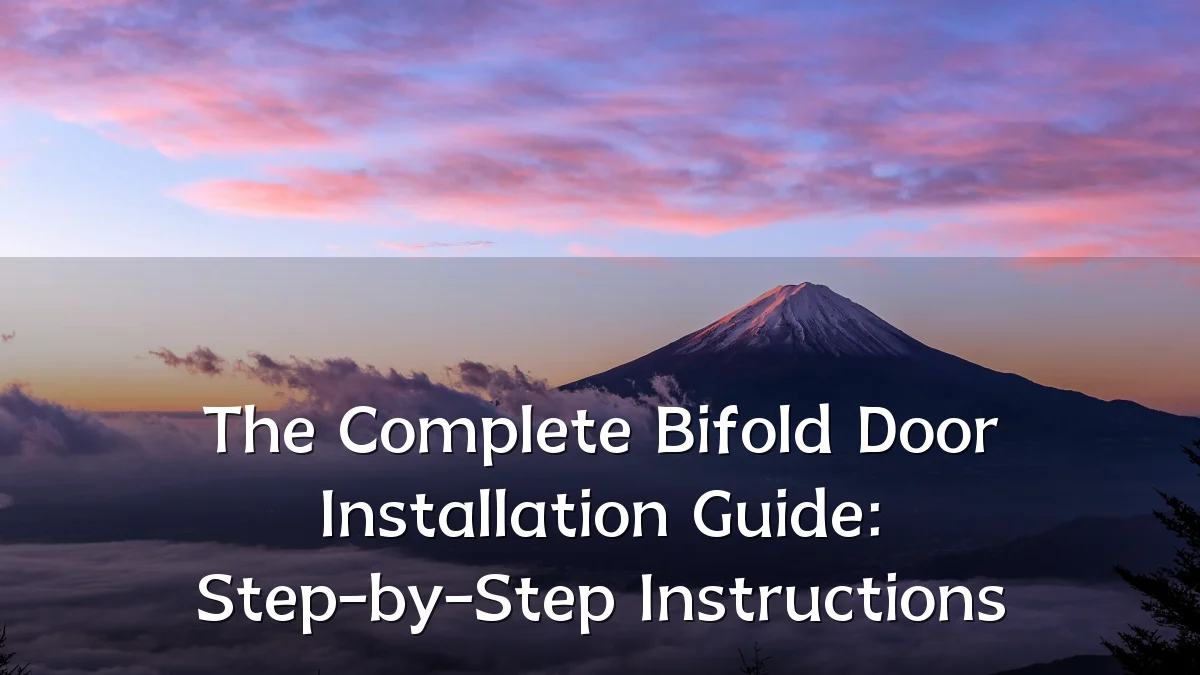 The Complete Bifold Door Installation Guide: Step-by-Step Instructions
