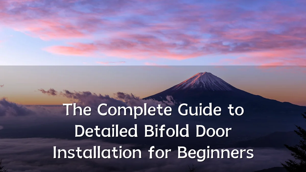 The Complete Guide to Detailed Bifold Door Installation for Beginners