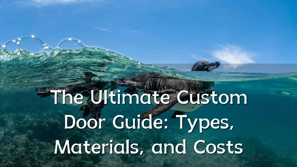 The Ultimate Custom Door Guide: Types, Materials, and Costs