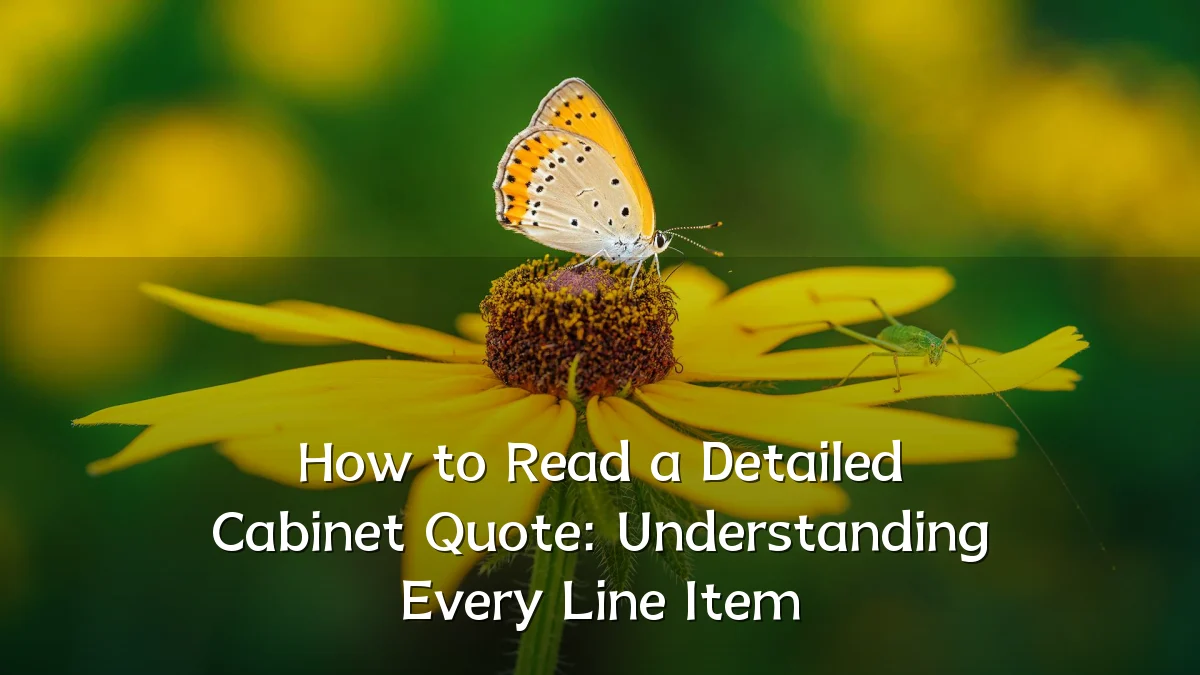How to Read a Detailed Cabinet Quote: Understanding Every Line Item