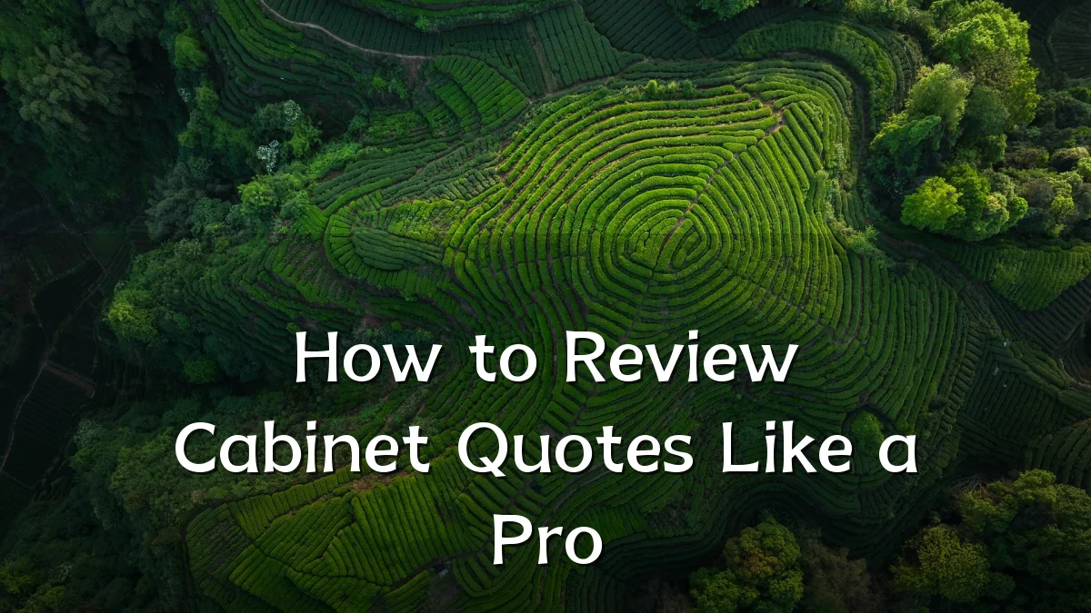 How to Review Cabinet Quotes Like a Pro