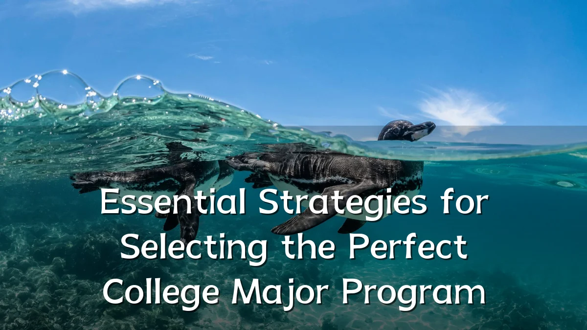 Essential Strategies for Selecting the Perfect College Major Program