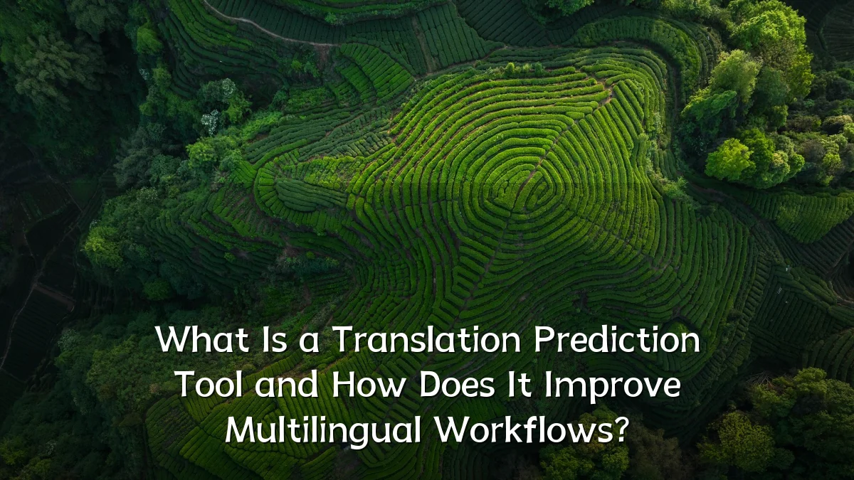 What Is a Translation Prediction Tool and How Does It Improve Multilingual Workflows?