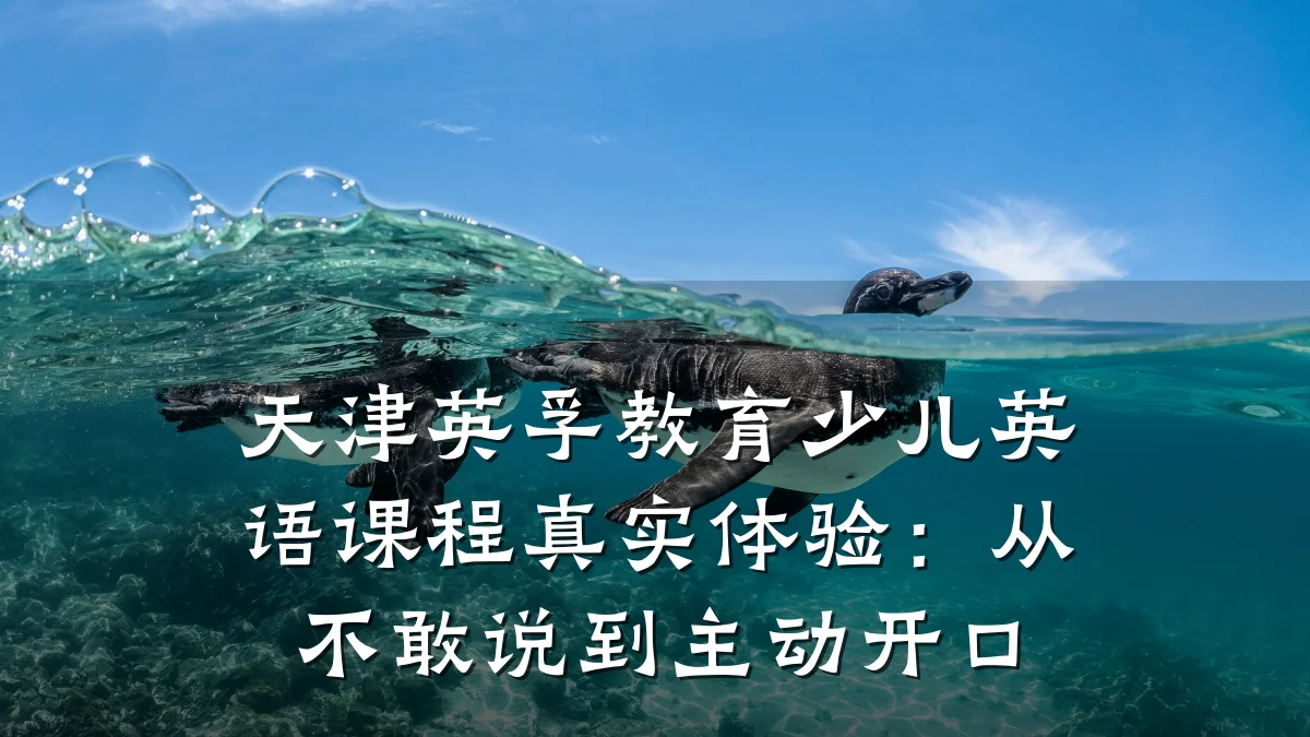 天津英孚教育少儿英语课程真实体验:从不敢说到主动开口